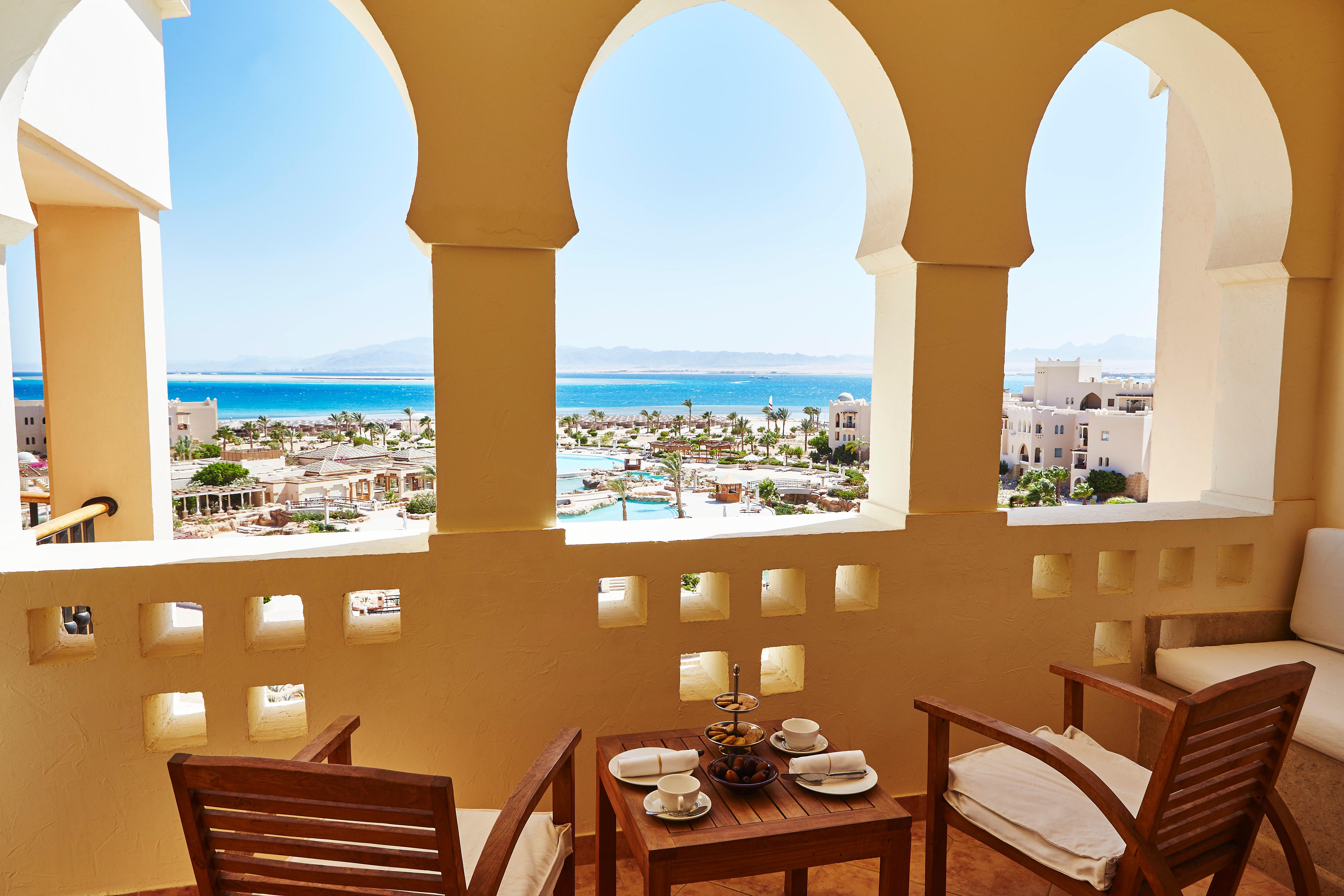 Kempinski Hotel Soma Bay Exterior photo View from the balcony of a suite at the Hilton Sharm El Sheikh Resort